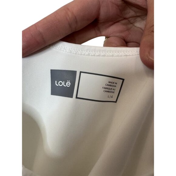 Lole white mini dress with inner shorts size L - Picture 11 of 11